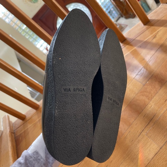 Via Spiga black chunky pointed toe loafers - Picture 5 of 9